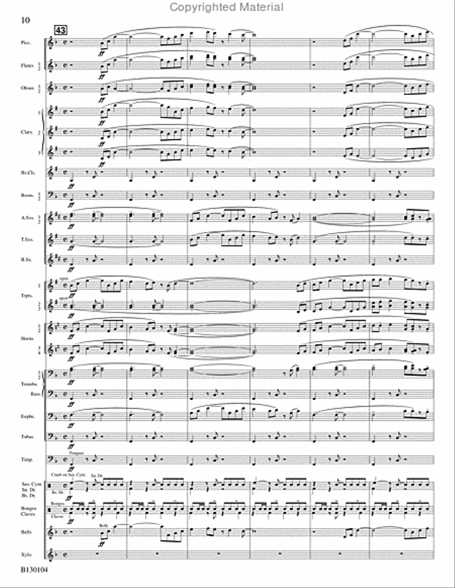 La Fiesta de San Antonio Concert Band scores gallery preview page 11