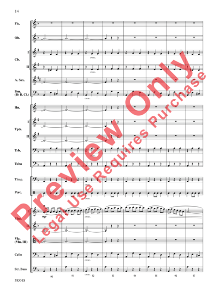 Aragonaise from Carmen Full Orchestra scores gallery preview page 15