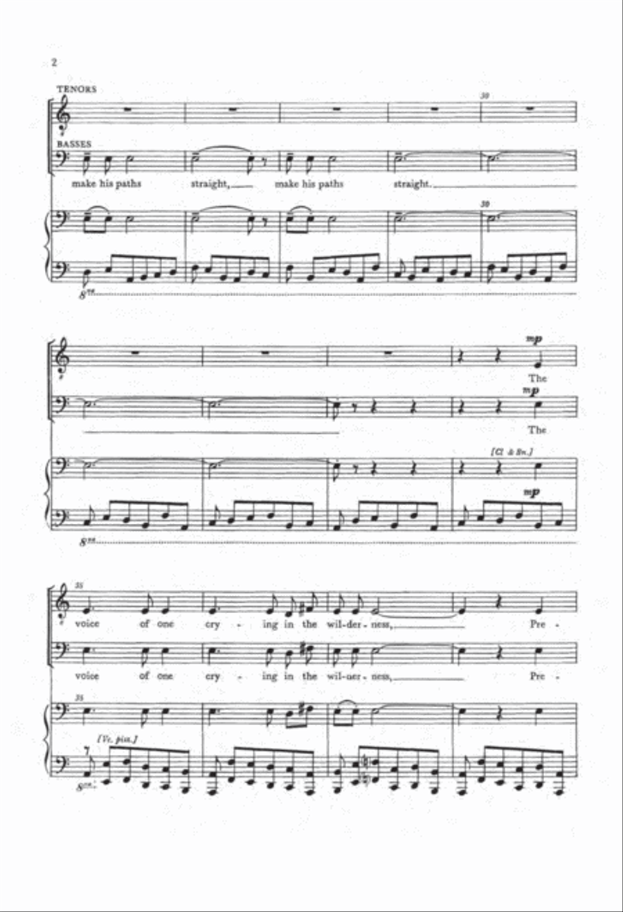 The Nativity According to St. Luke (Choral Score)