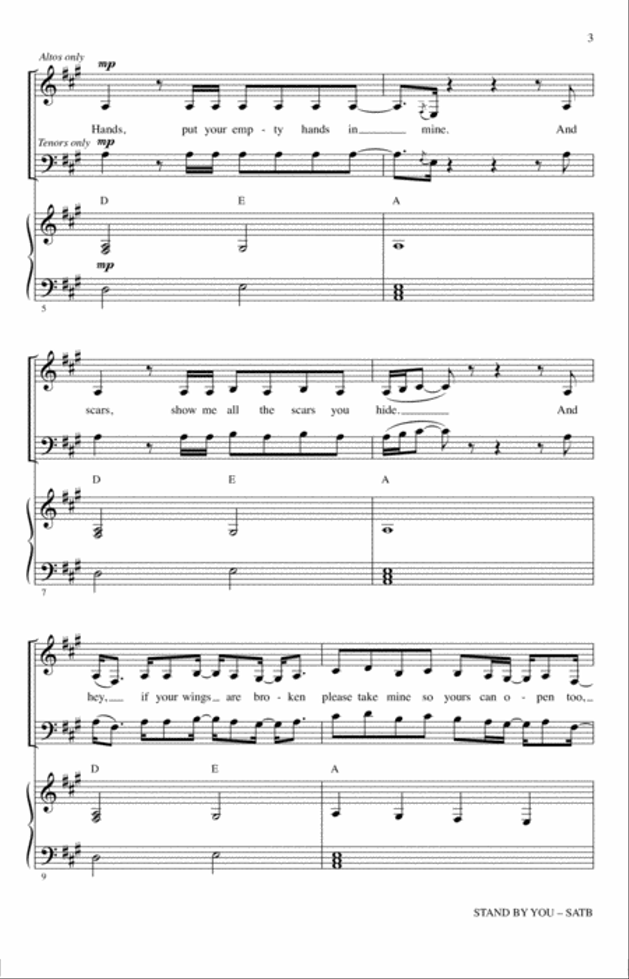 Stand By You Stand By You 4-Part scores gallery preview page 2