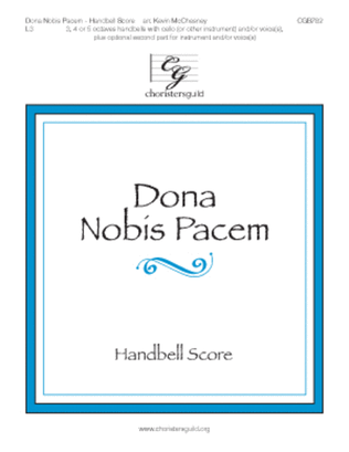 Book cover for Dona Nobis Pacem - Handbell Score