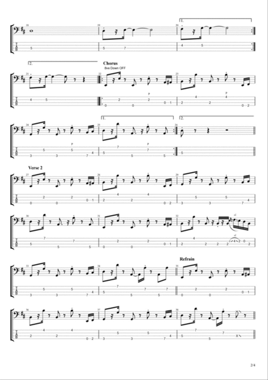 Don't Start Now Don't Start Now Guitar Tablature scores gallery preview page 2