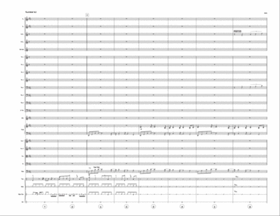 Blue Waves - big band w/ strings Jazz Ensemble scores gallery preview page 3