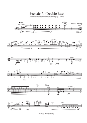 Prelude for double bass