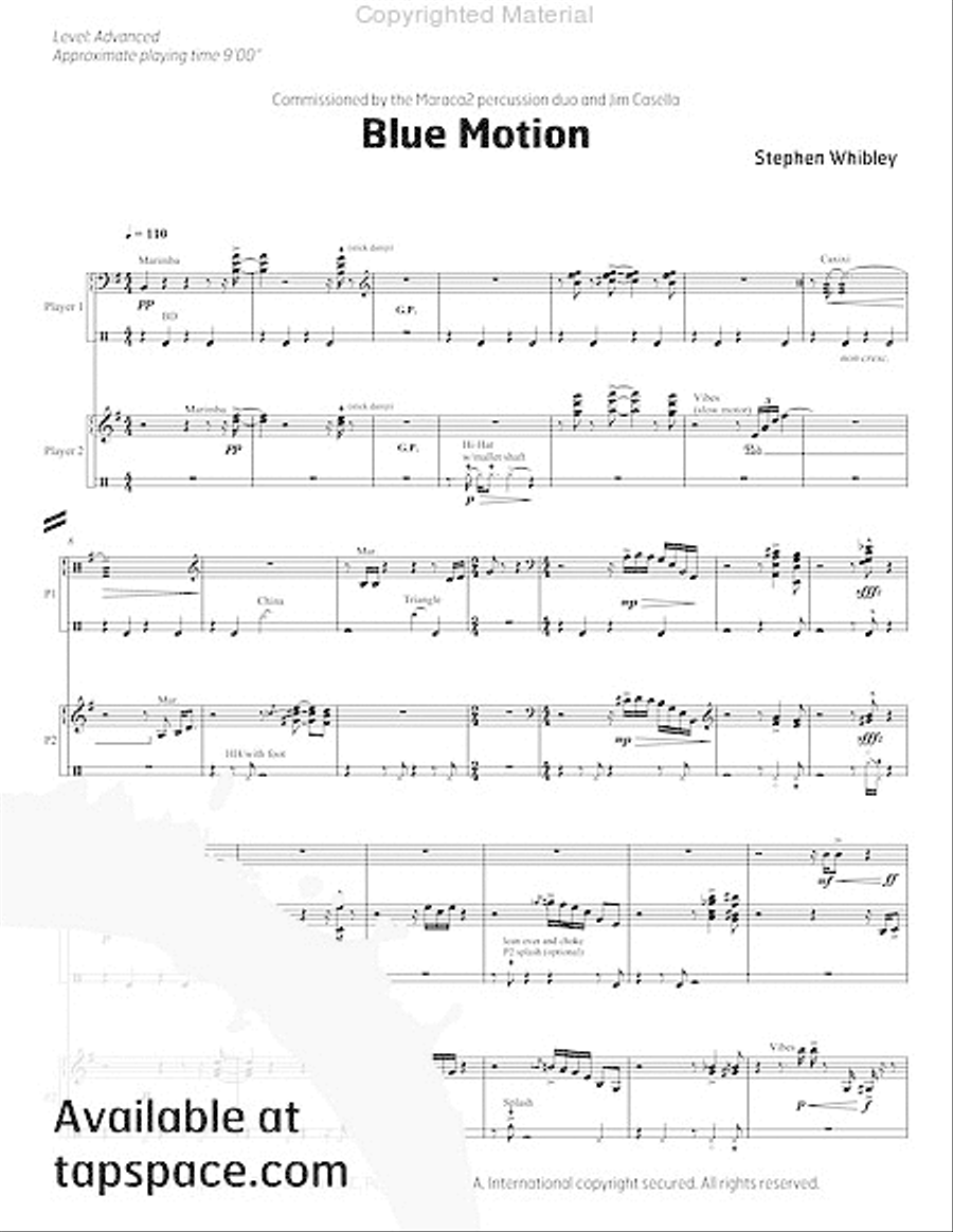 Blue Motion Double Bass scores gallery preview page 6