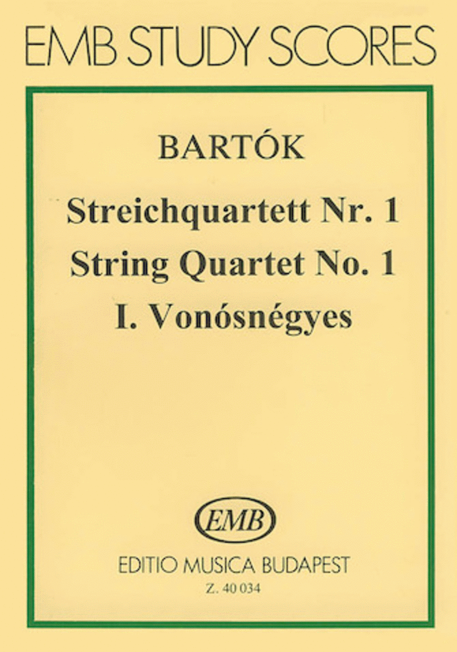 String Quartet No. 1, Op. 7 String Quartet scores gallery preview page 1