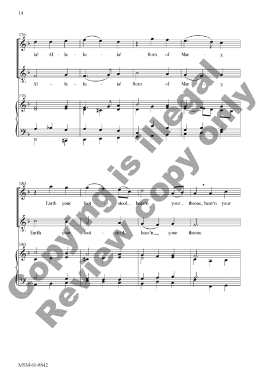 Alleluia! Sing to Jesus 4-Part scores gallery preview page 14