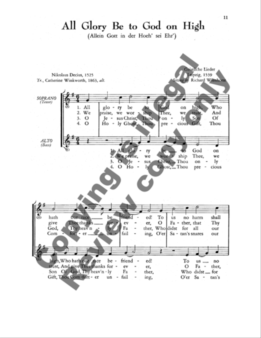 Chorale Settings For the Seasons TB scores gallery preview page 8