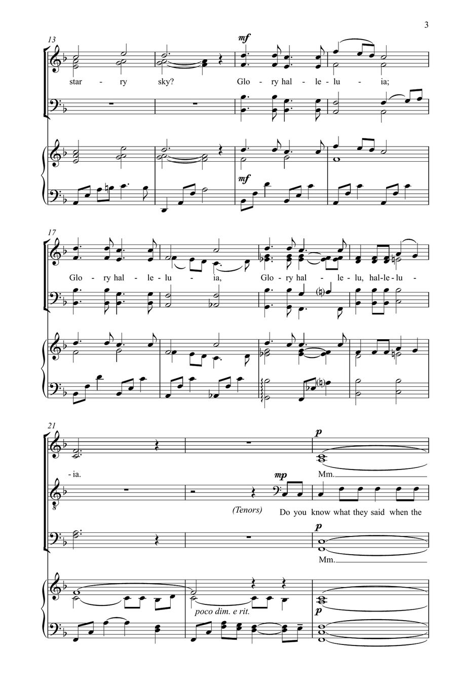 Do You Know What They Sang? 4-Part scores gallery preview page 3