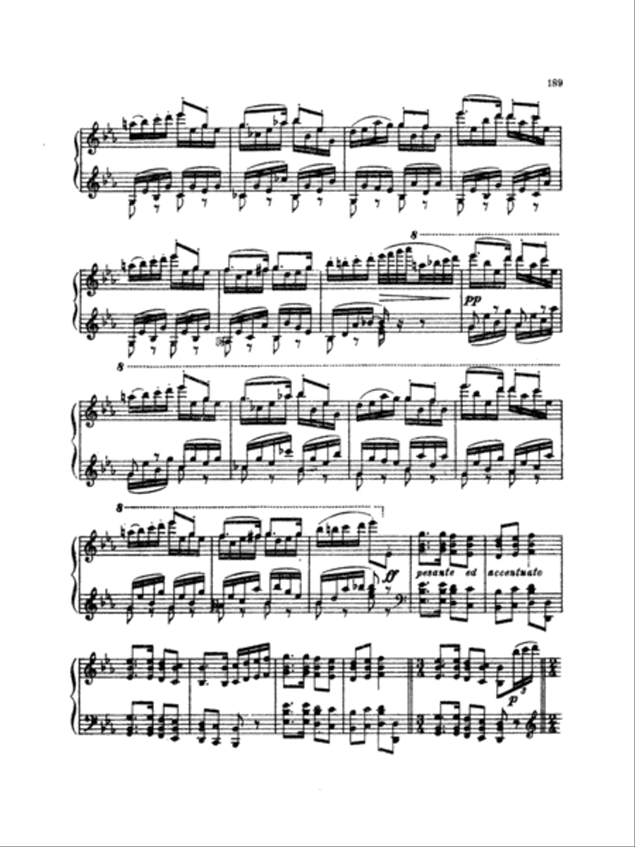 Tchaikovsky: Eighteen Piano Pieces, Op. 72; Aveu Passionne; Valse, Op. 40, No. 9, 1st Version Piano Solo scores gallery preview page 3