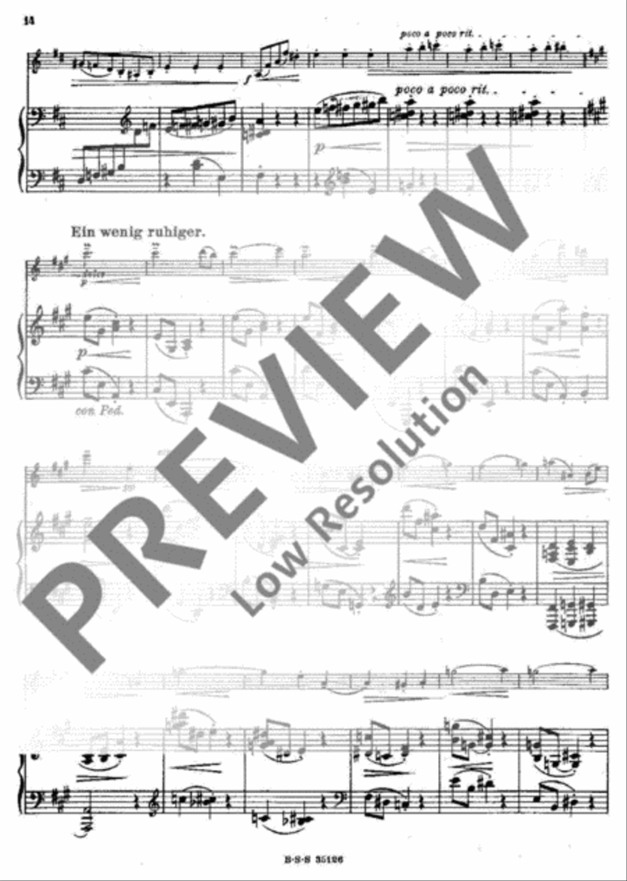 Grillen Violin Solo scores gallery preview page 14