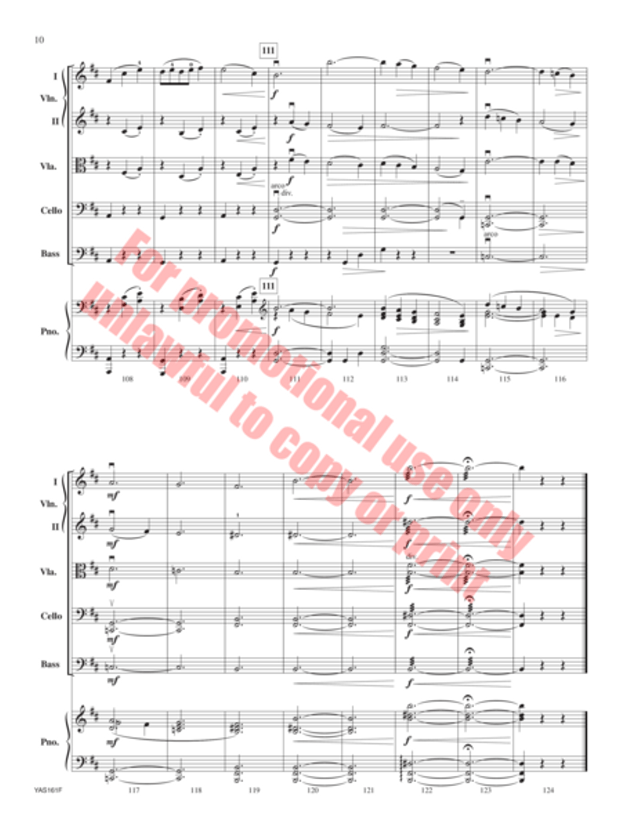 Autumn Waltz String Orchestra scores gallery preview page 11