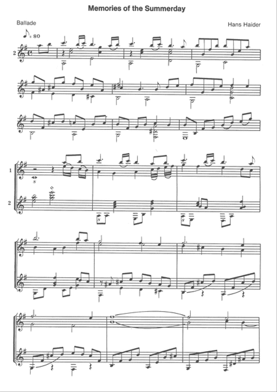 Memories Of The Summerday Guitar scores gallery preview page 3