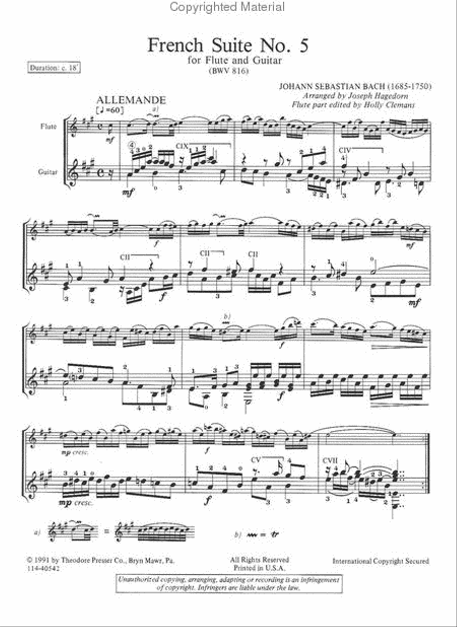 French Suite No. 5 French Suite No. 5 Chamber Music scores gallery preview page 2
