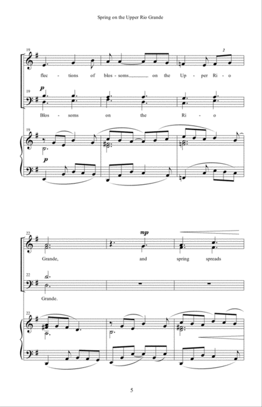 Spring on the Upper Rio Grande 4-Part scores gallery preview page 5