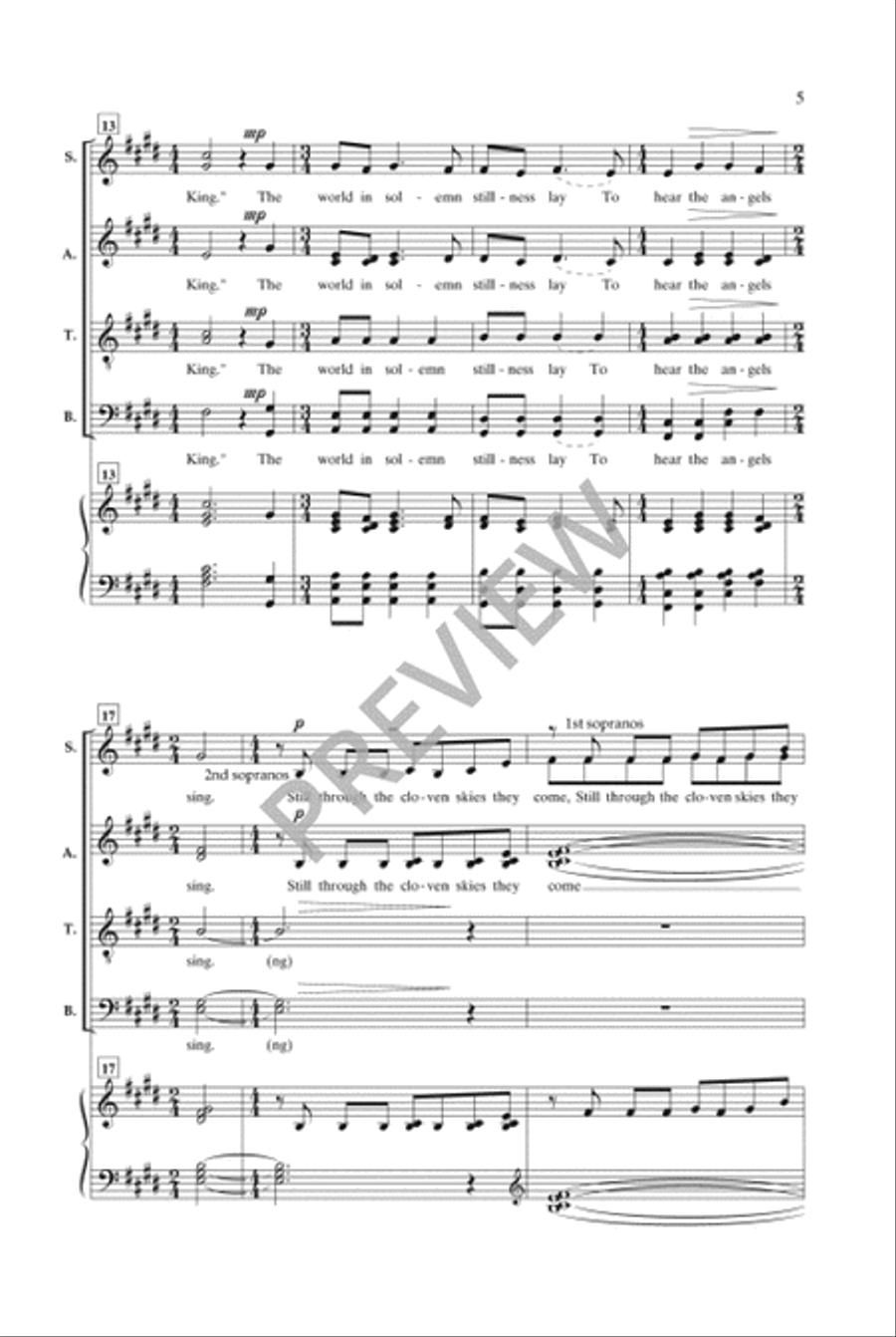 Midnight Clear Divisi scores gallery preview page 6