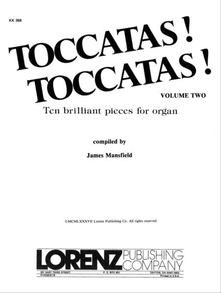 Toccatas! Toccatas!, Vol. 2 Organ Solo scores gallery preview page 2