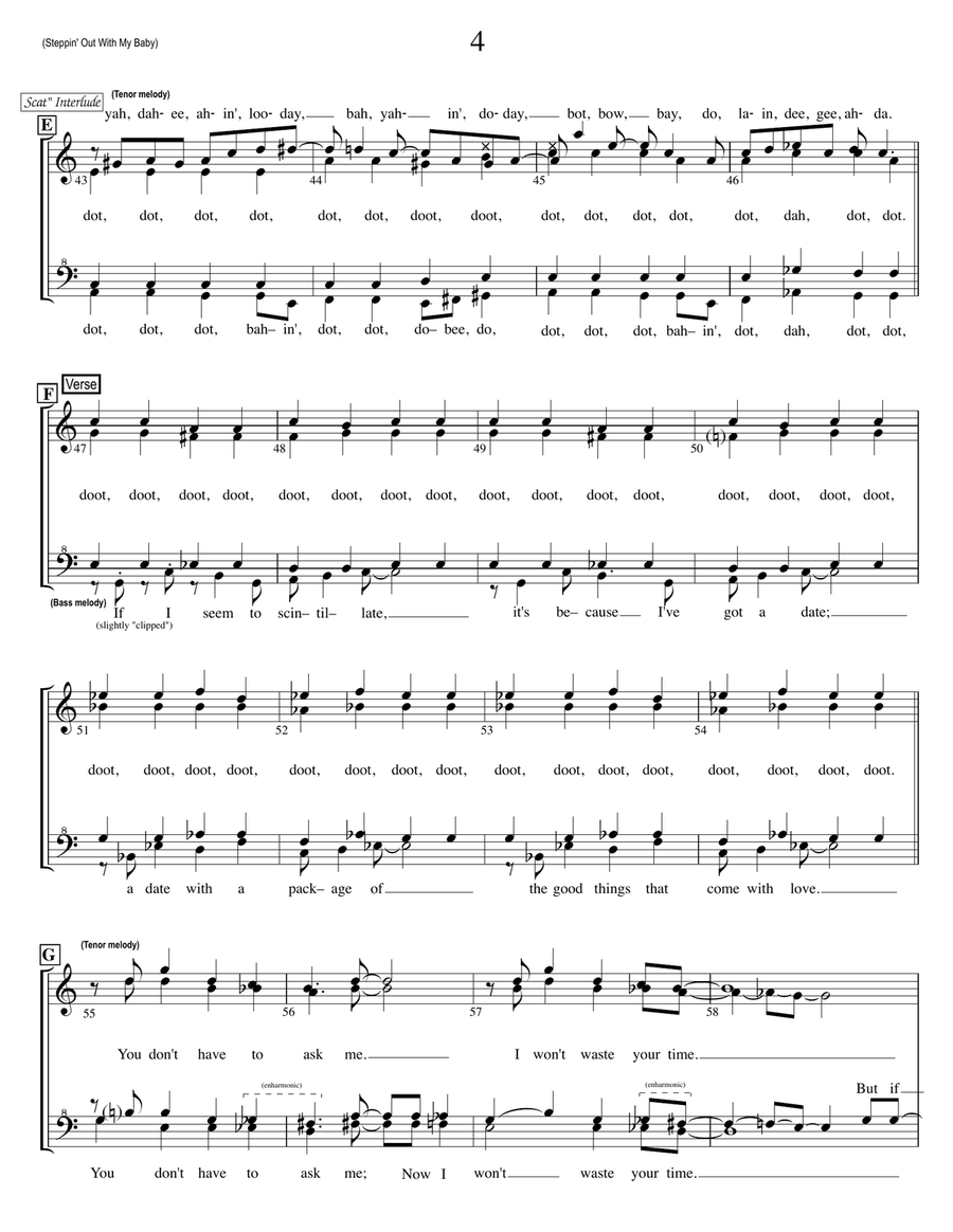 Stop! In The Name Of Love SSAA scores gallery preview page 4