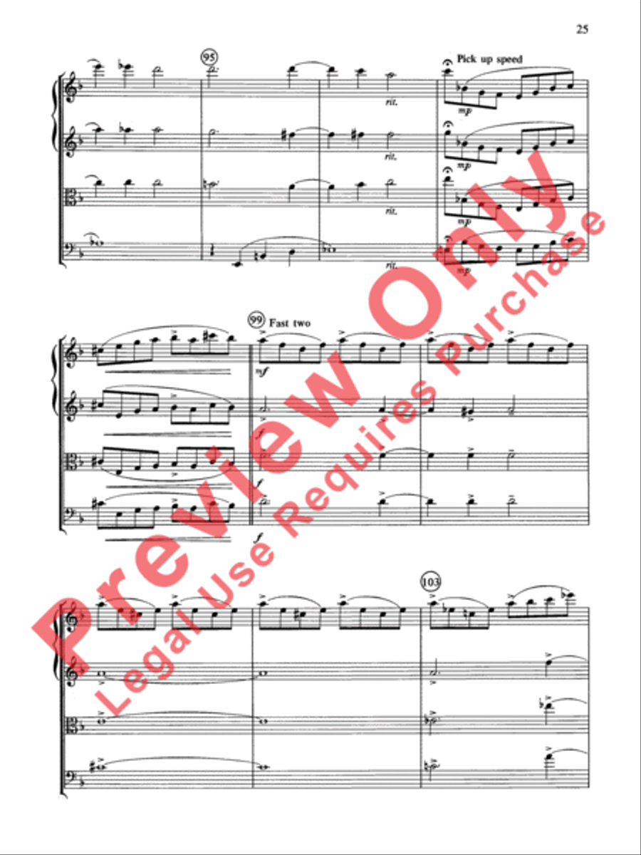 Cole Porter (Classic String Quartets) String Quartet scores gallery preview page 26