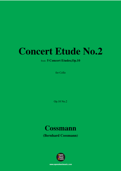 B. Cossmann-Concert Etude No.2,Op.10 No.2,for Cello image number null