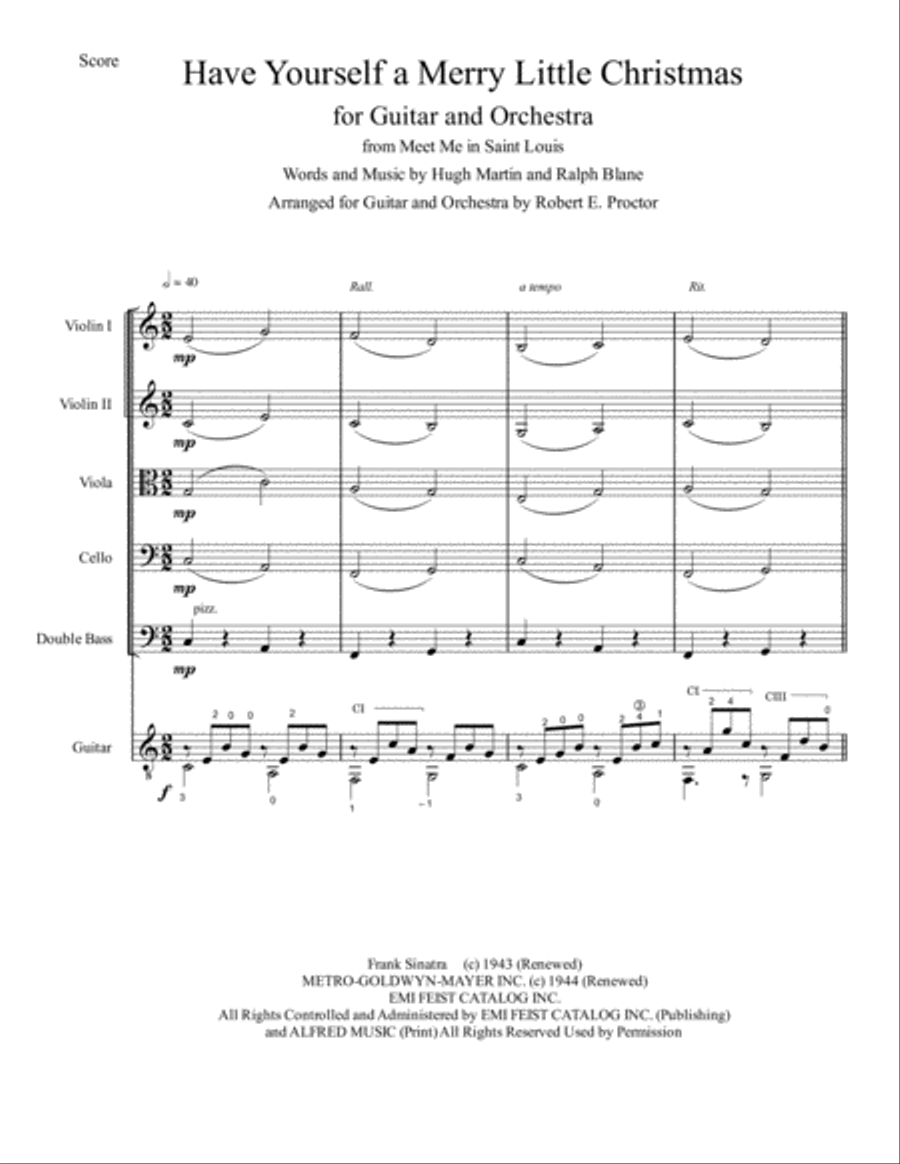 Have Yourself A Merry Little Christmas from MEET ME IN ST. LOUIS String Orchestra scores gallery preview page 2