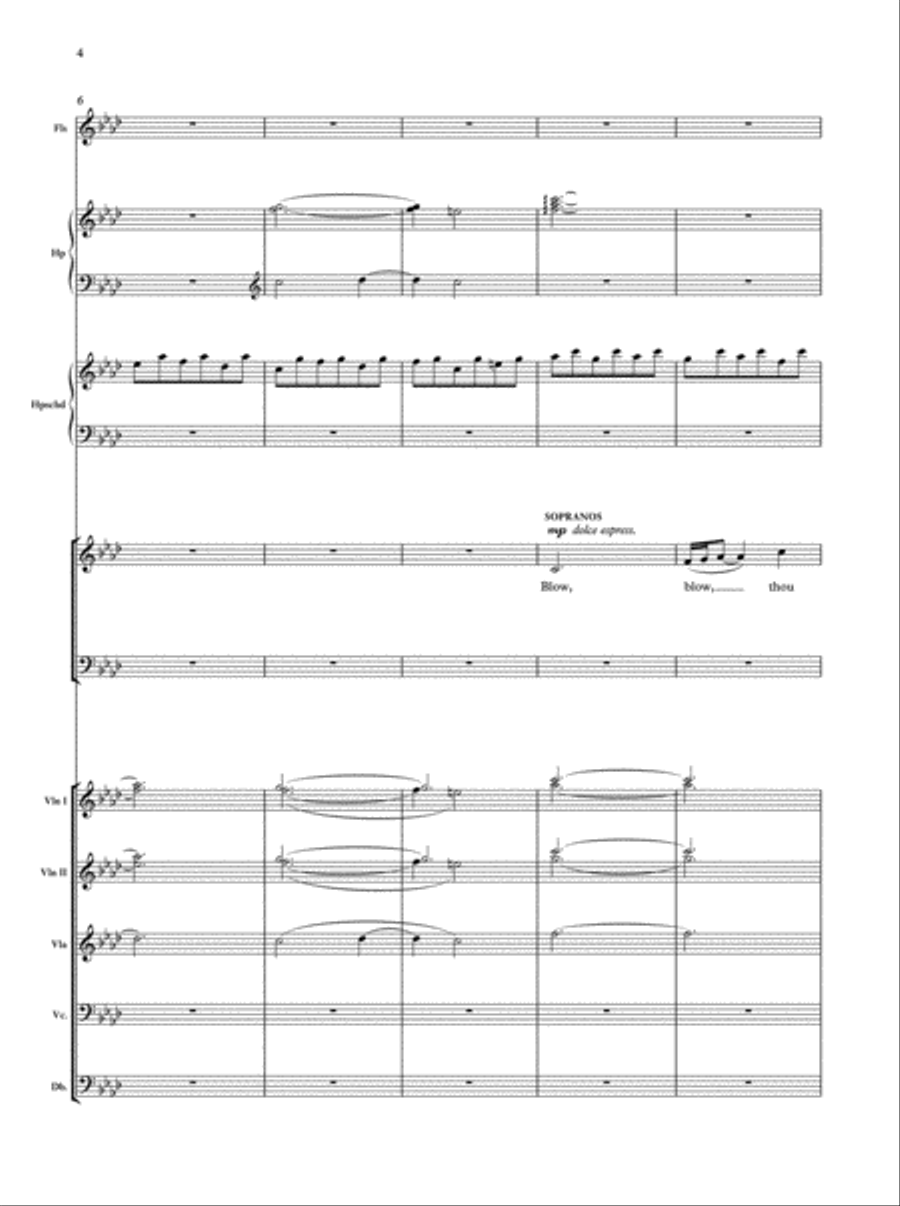 Blow, blow, thou winter wind Divisi scores gallery preview page 3