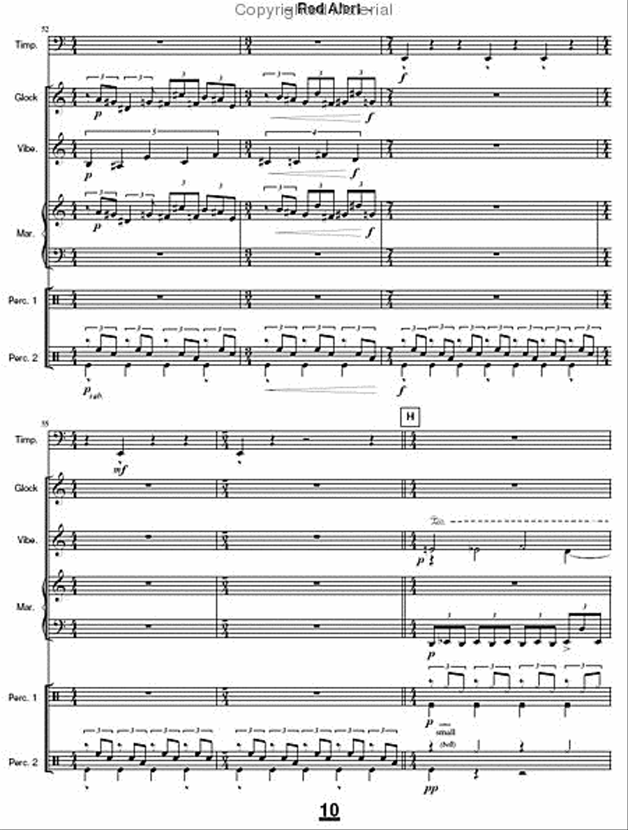 Red Alert Percussion scores gallery preview page 5
