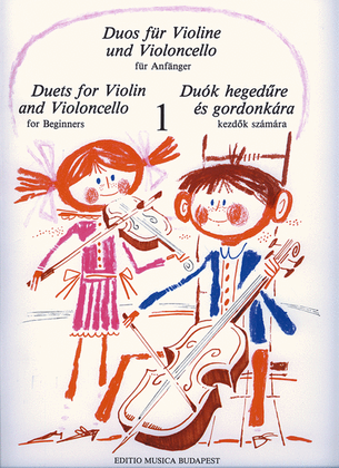Book cover for Duets for Violin and Violoncello for Beginners 1