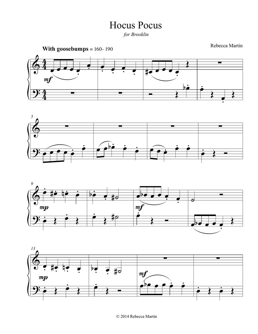 Hocus Pocus Piano Method scores gallery preview page 1