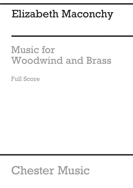 Maconchy Music For Woodwind And Brass (1965) F/s