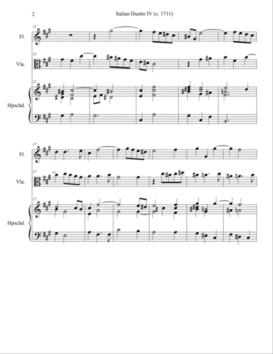 Italian Duetto 4 Italian Duetto 4 Small Ensemble scores gallery preview page 2