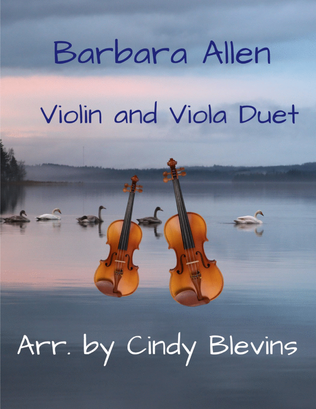 Book cover for Barbara Allen, for Violin and Viola Duet