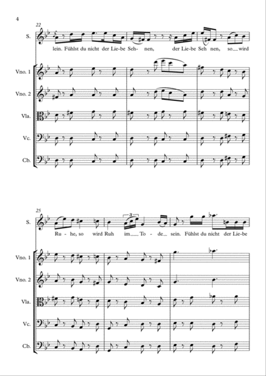 Magic Flute - Ach, Ich Fulls - W.A. Mozart Small Ensemble scores gallery preview page 5