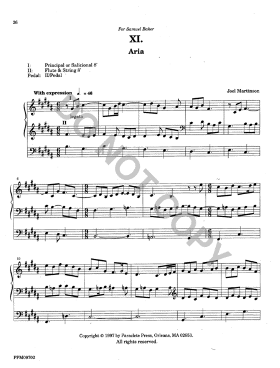 Twelve Organ Trios Organ scores gallery preview page 26