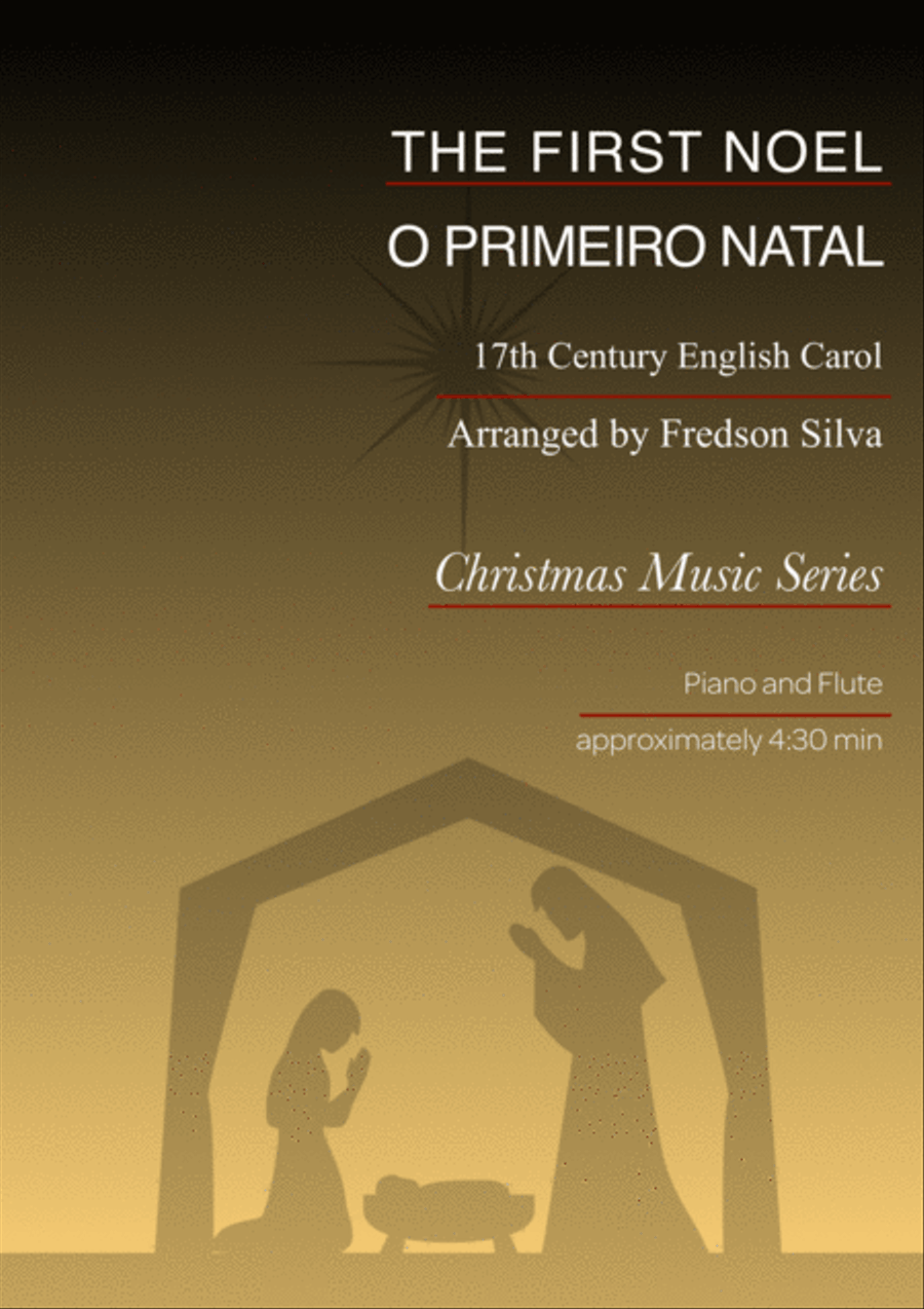 The First Noel (O Primeiro Natal) - Piano and Flute Woodwind Ensemble scores gallery preview page 1