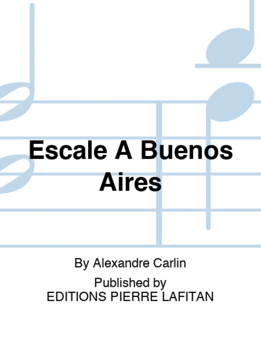 Escale A Buenos Aires Trumpet Solo scores gallery preview page 1