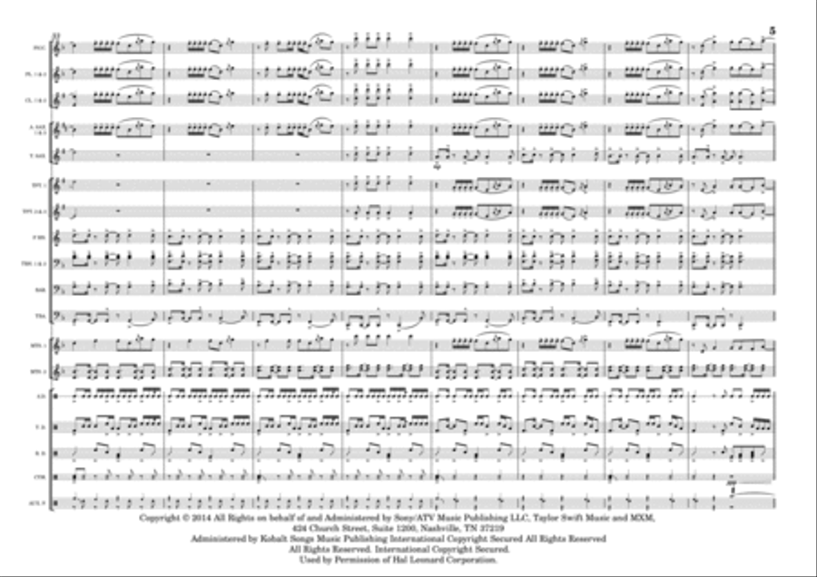 New Romantics New Romantics Marching Band scores gallery preview page 5