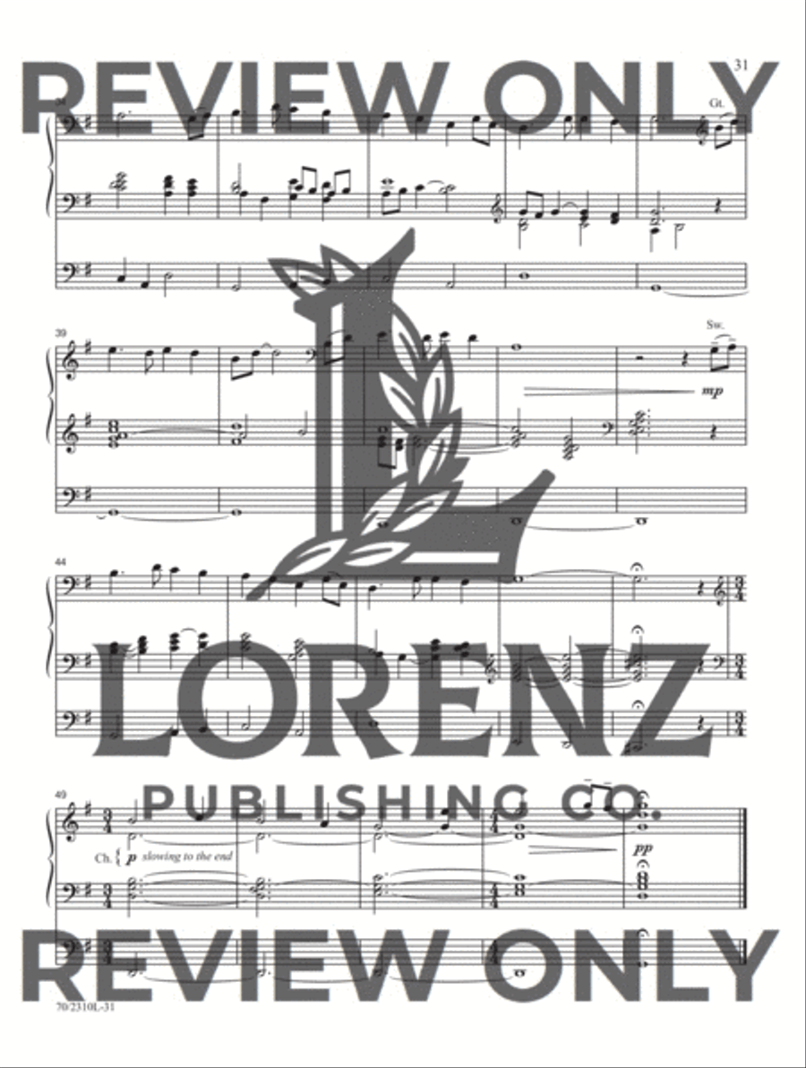 My Hope Is Found Organ Solo scores gallery preview page 17
