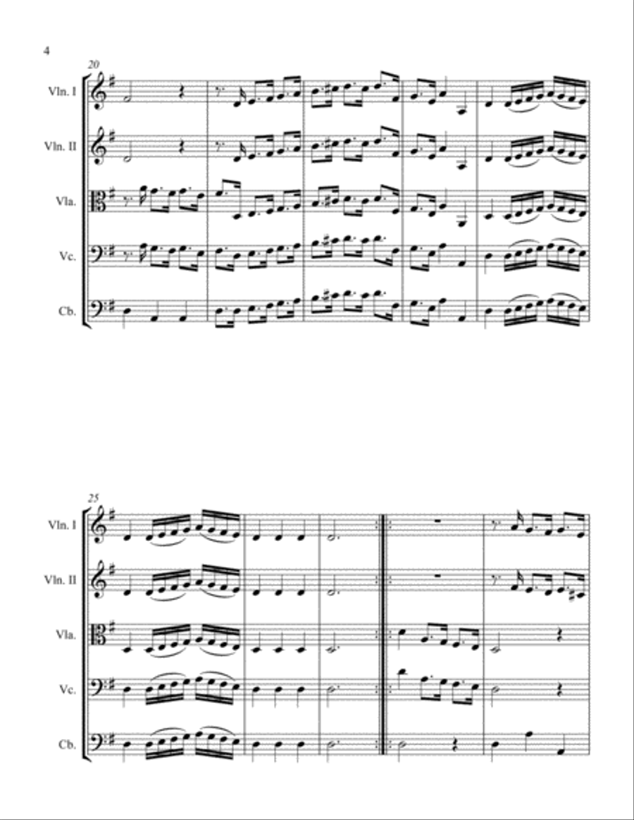 Harlequino Harlequino String Orchestra scores gallery preview page 4