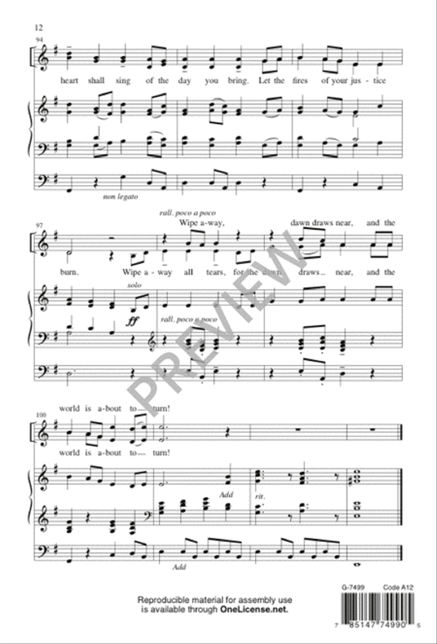 Canticle of the Turning 4-Part scores gallery preview page 12