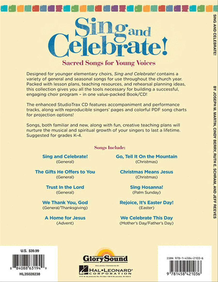 Sing and Celebrate! Sacred Songs for Young Voices Unison Choir scores gallery preview page 2