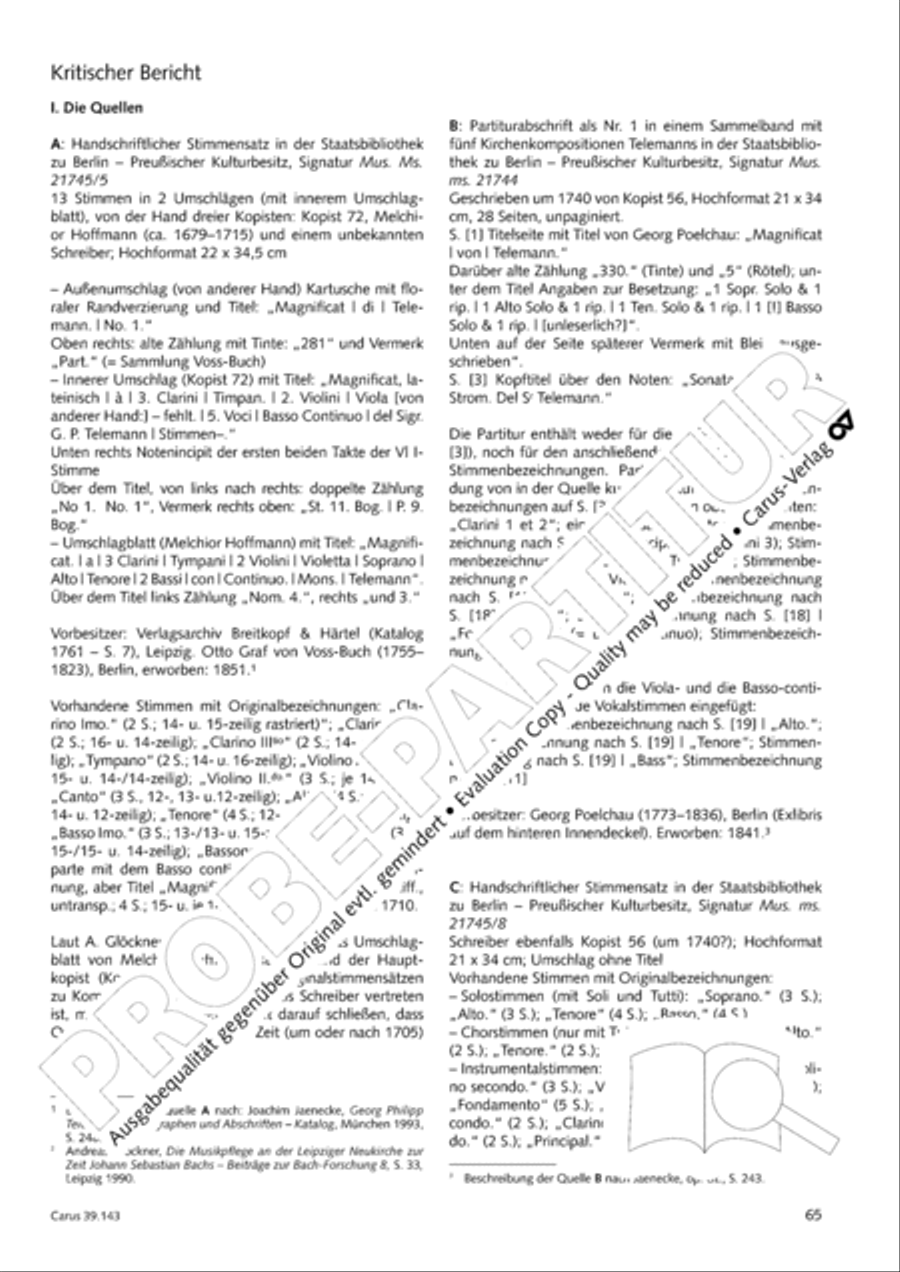 Magnificat in C major 4-Part scores gallery preview page 66