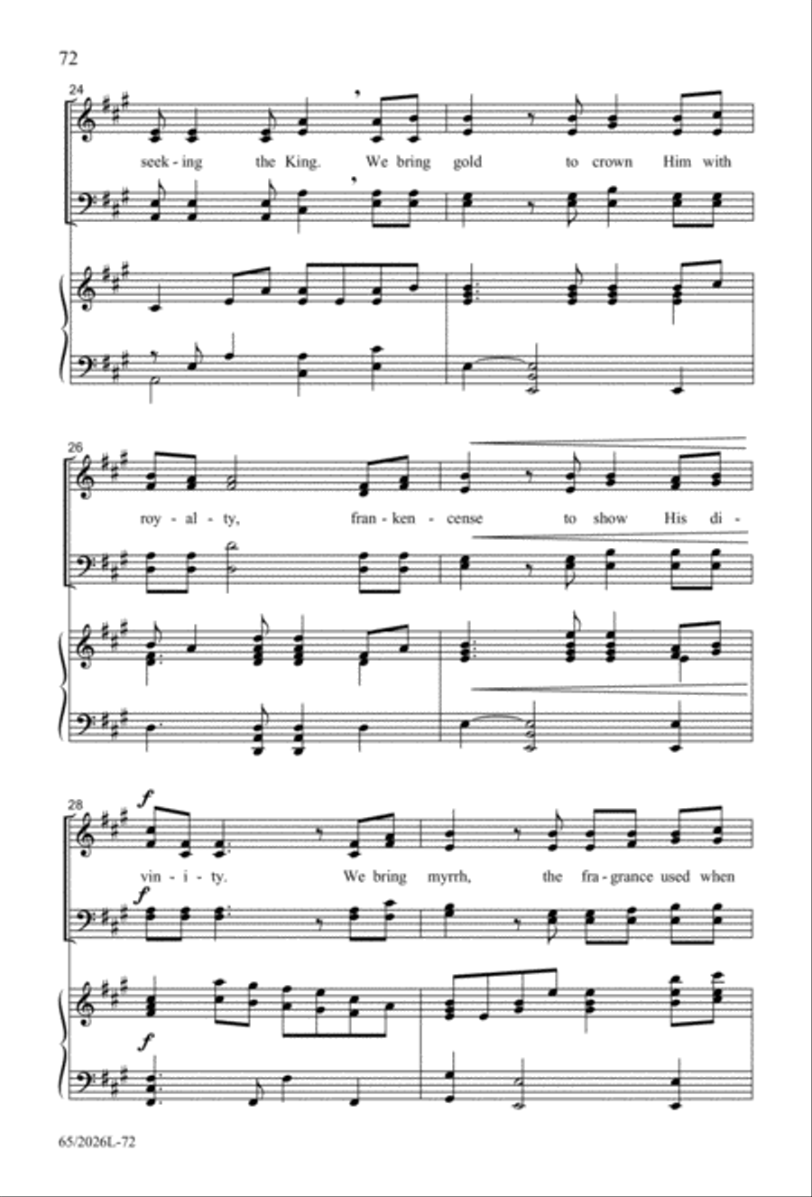 Night of the Father's Love 4-Part scores gallery preview page 73