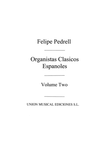 Antologia De Organistas Clasicos Vol.2