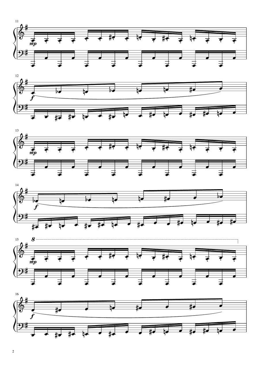 Invader Zim Open/end/cues Piano Solo scores gallery preview page 2