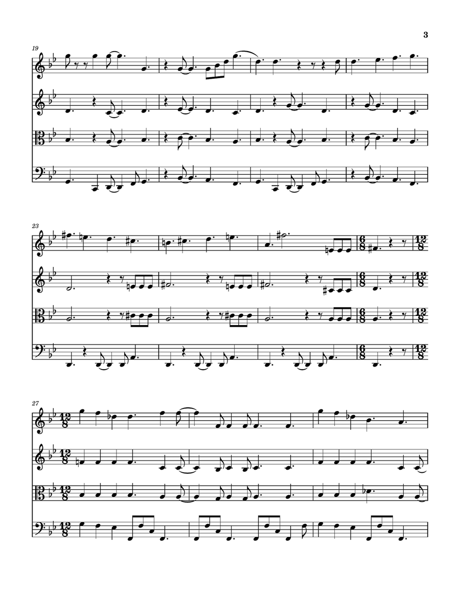 The Return Of The Giant Hogweed String Quartet scores gallery preview page 4