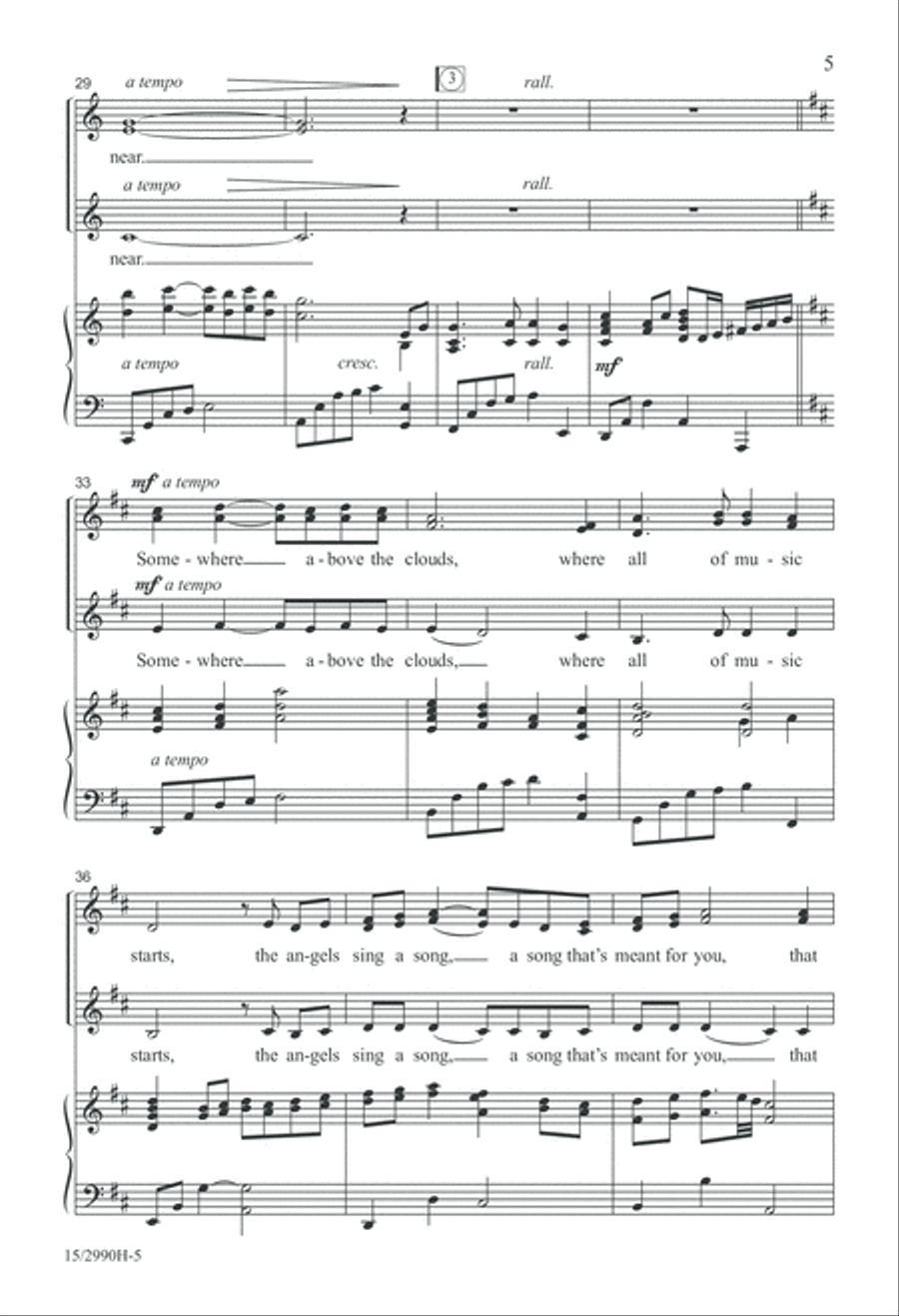 Somewhere Above the Clouds SSA scores gallery preview page 5