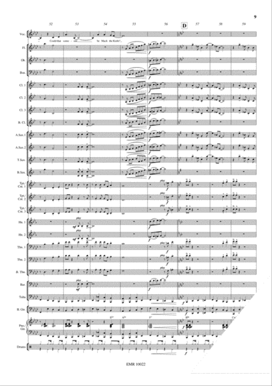 Mack The Knife Concert Band scores gallery preview page 10