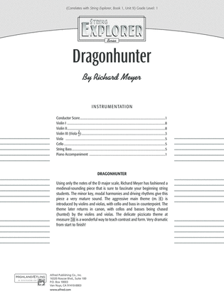 Book cover for Dragonhunter: Score