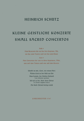 Small Sacred Concertos, Volume 9